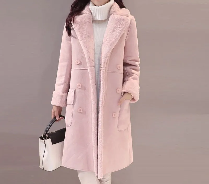 Faux Fur Warm Overcoat