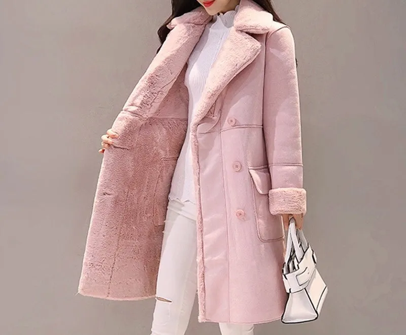 Faux Fur Warm Overcoat