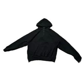 Fear of God Essentials Half Zip Side Zipper Pullover Hoodie Black (Preowned size M)