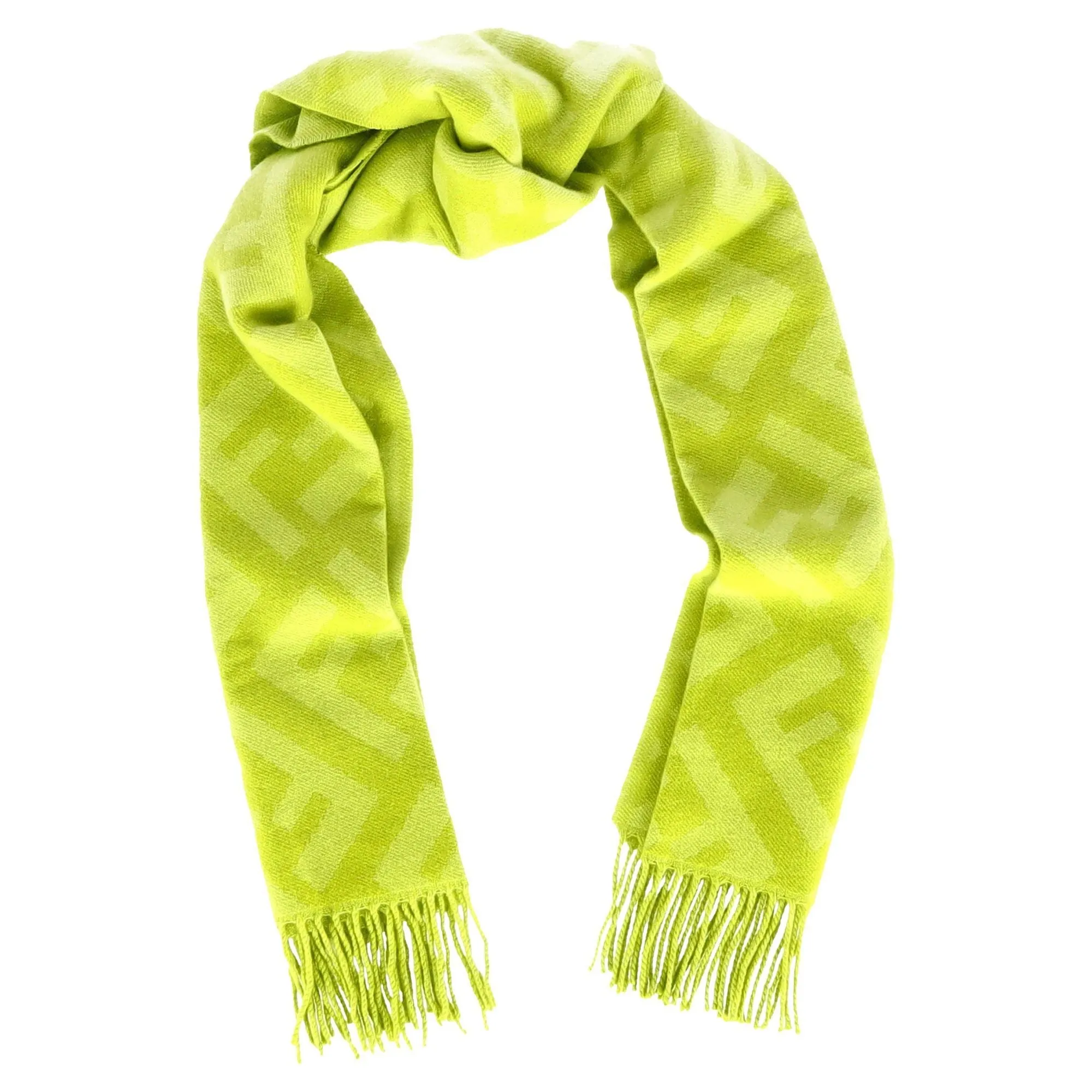 Fendi FF Scarf in Green Cashmere