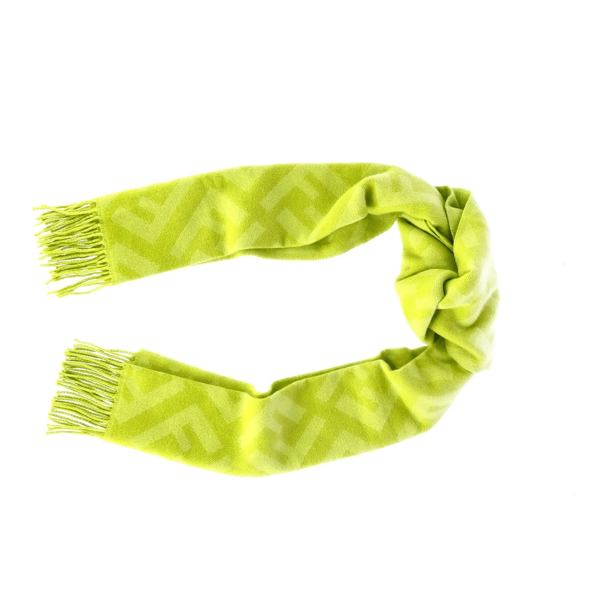 Fendi FF Scarf in Green Cashmere