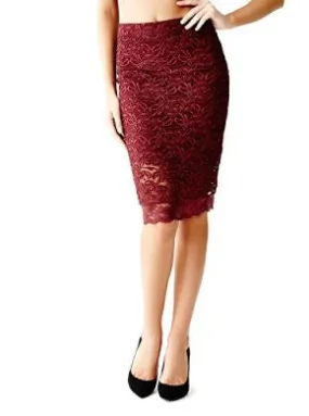 Guess lace Midi Skirt/ Woman's Designer Clothing
