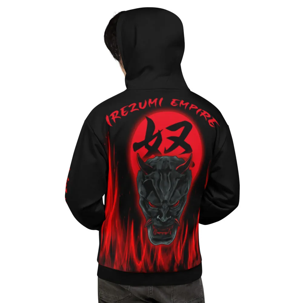 Hannya Raging Sun Pullover Hoodie