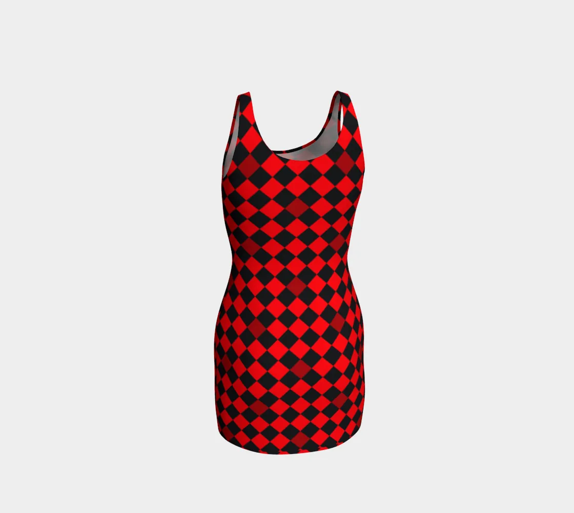 Harlequin Heights Bodycon Dress