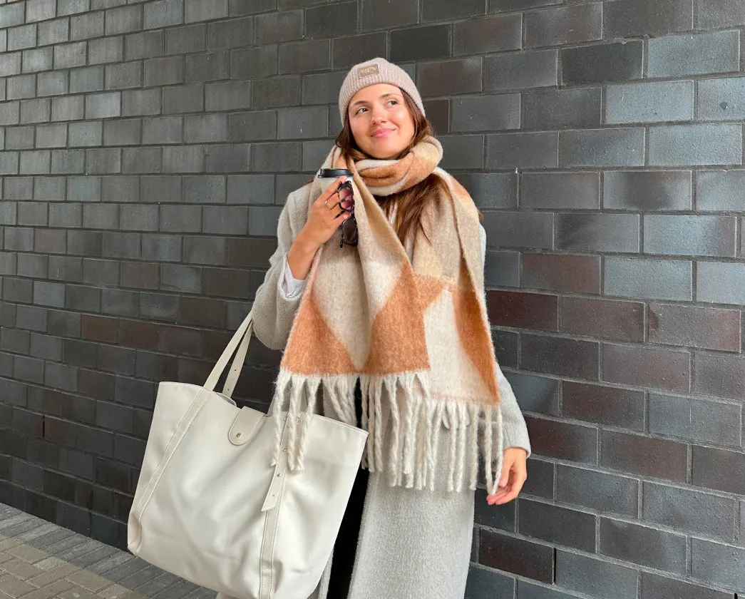 Hey Beanie & Cozy Scarf - Crema / Crema