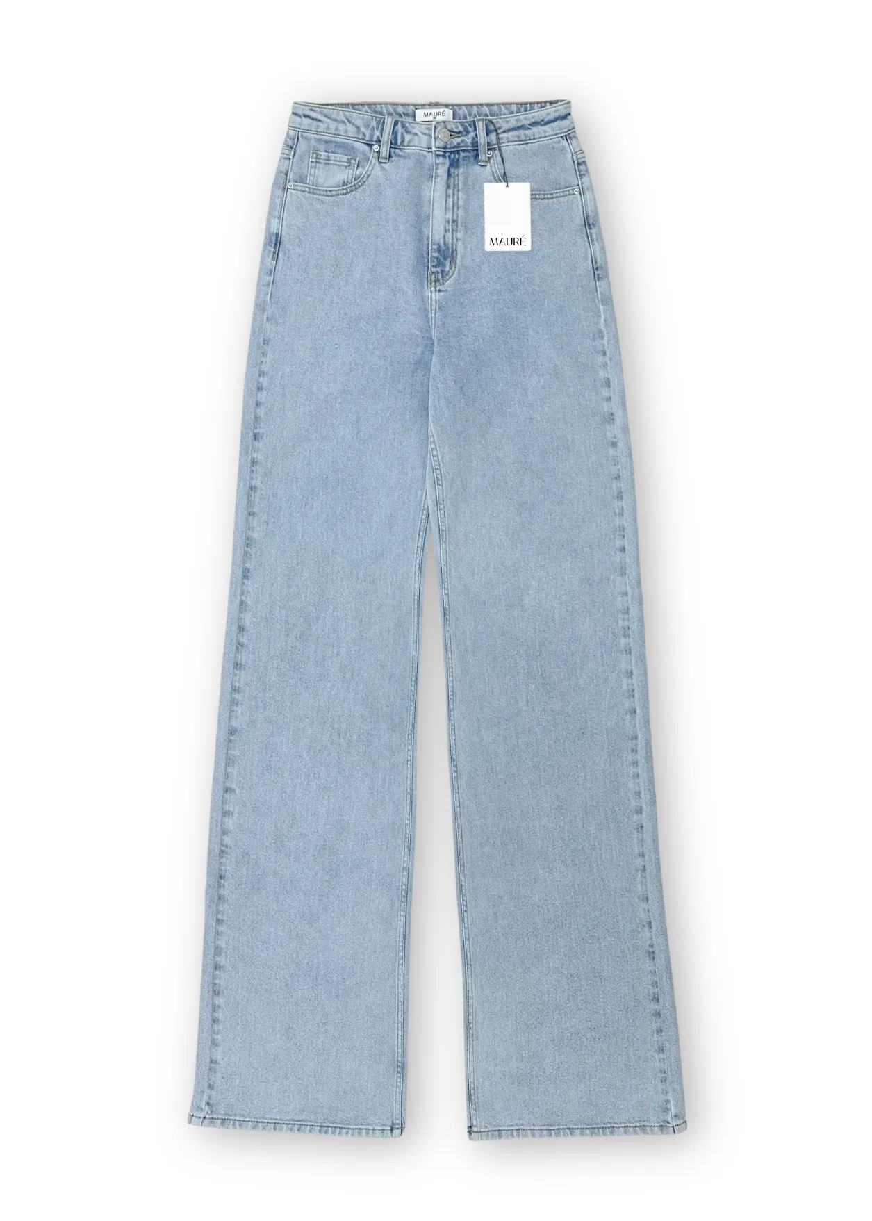 High waist wide leg jeans light blue (TALL)
