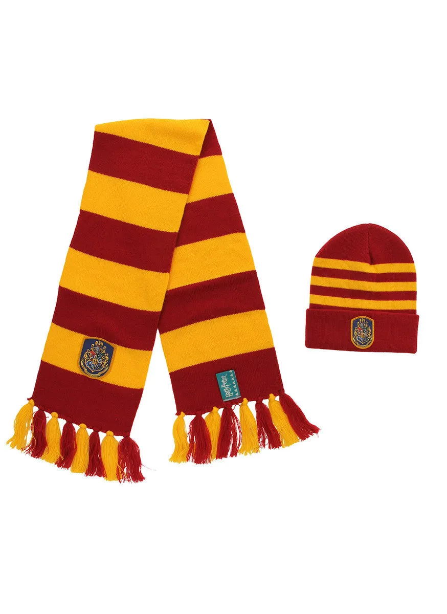 Hogwarts Knit Hat & Knit Scarf Set