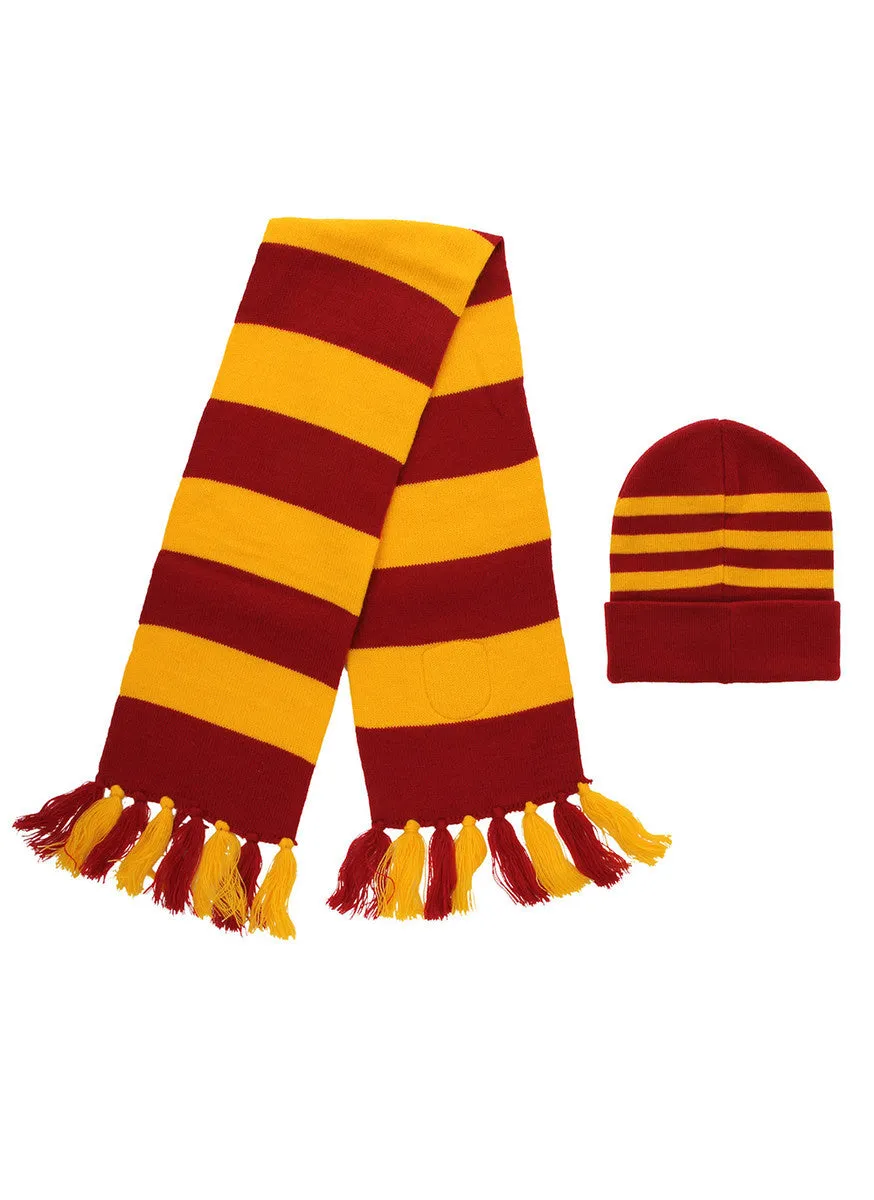 Hogwarts Knit Hat & Knit Scarf Set