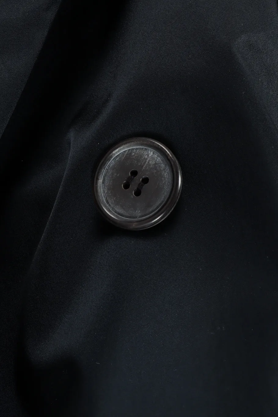 Hooded Satin Overcoat