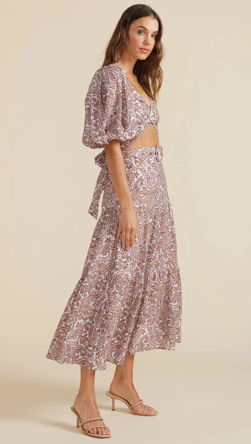 Jedda Crop Blouse - Paisley