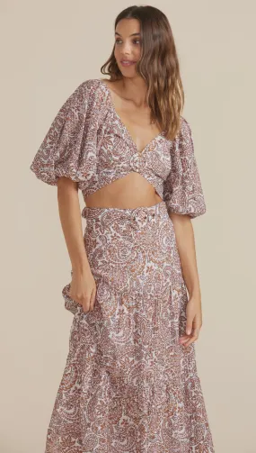 Jedda Crop Blouse - Paisley