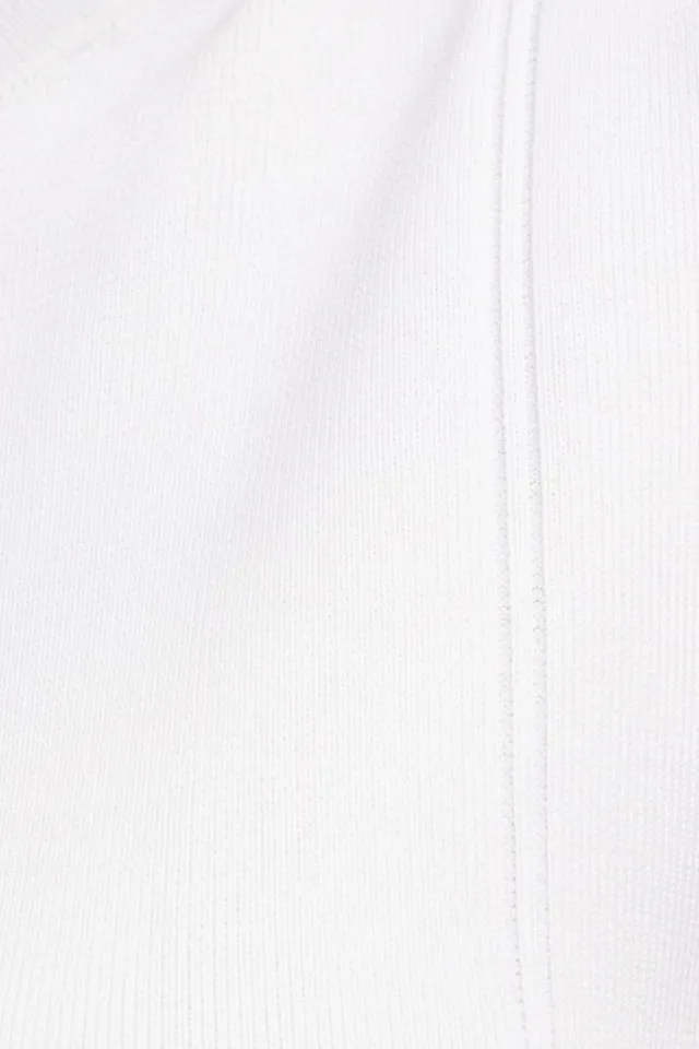 “Jessie” Sleeveless Muscle Sweater Tank (White)