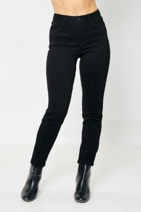 Judy Blue Rhinestone Embellished Jeans