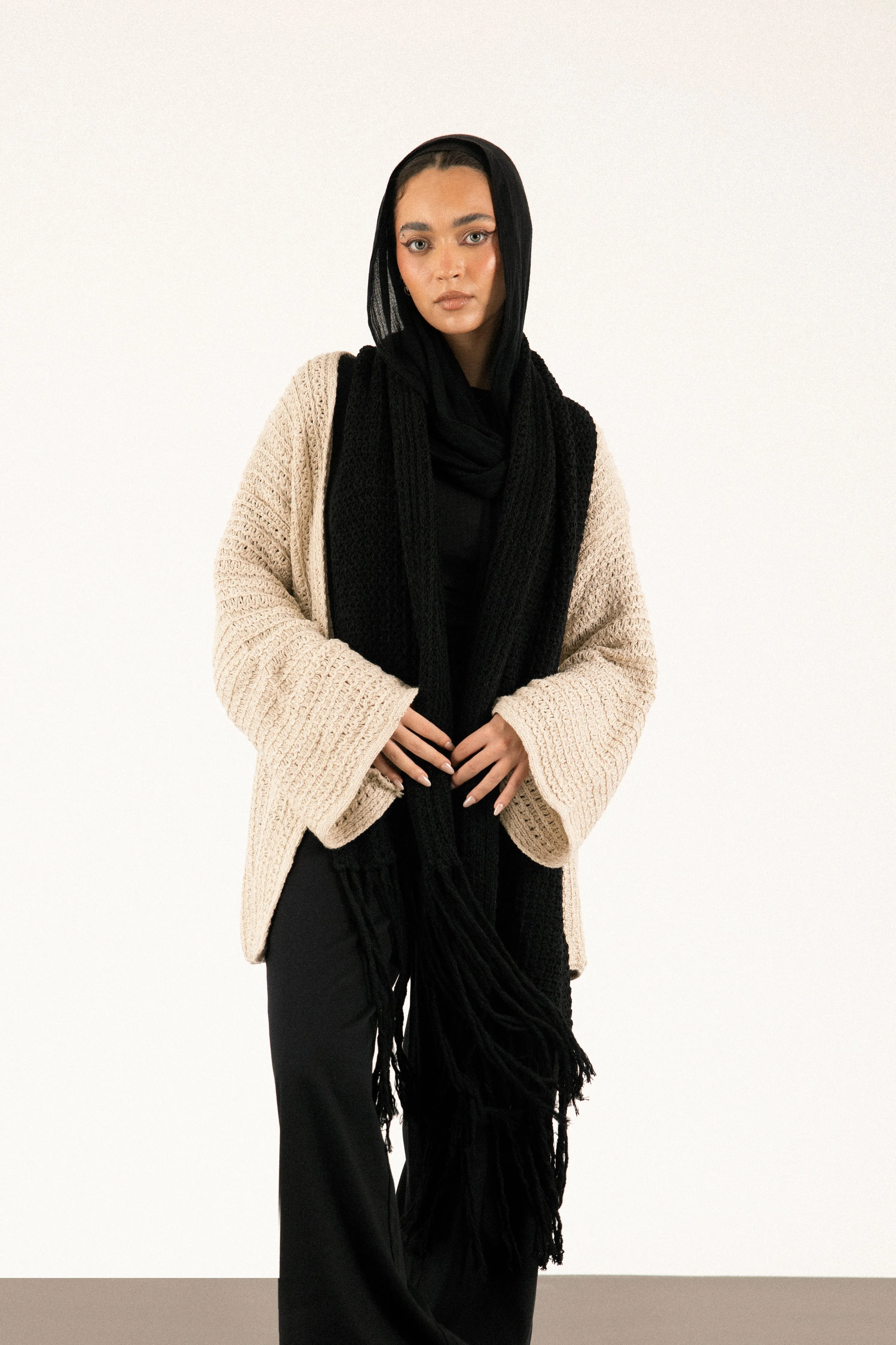 Knit Scarf in Black