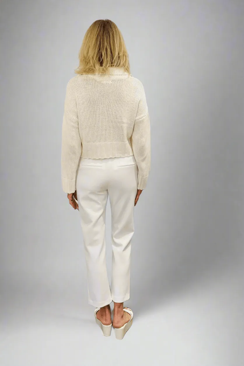Knit V Neck Crop Top