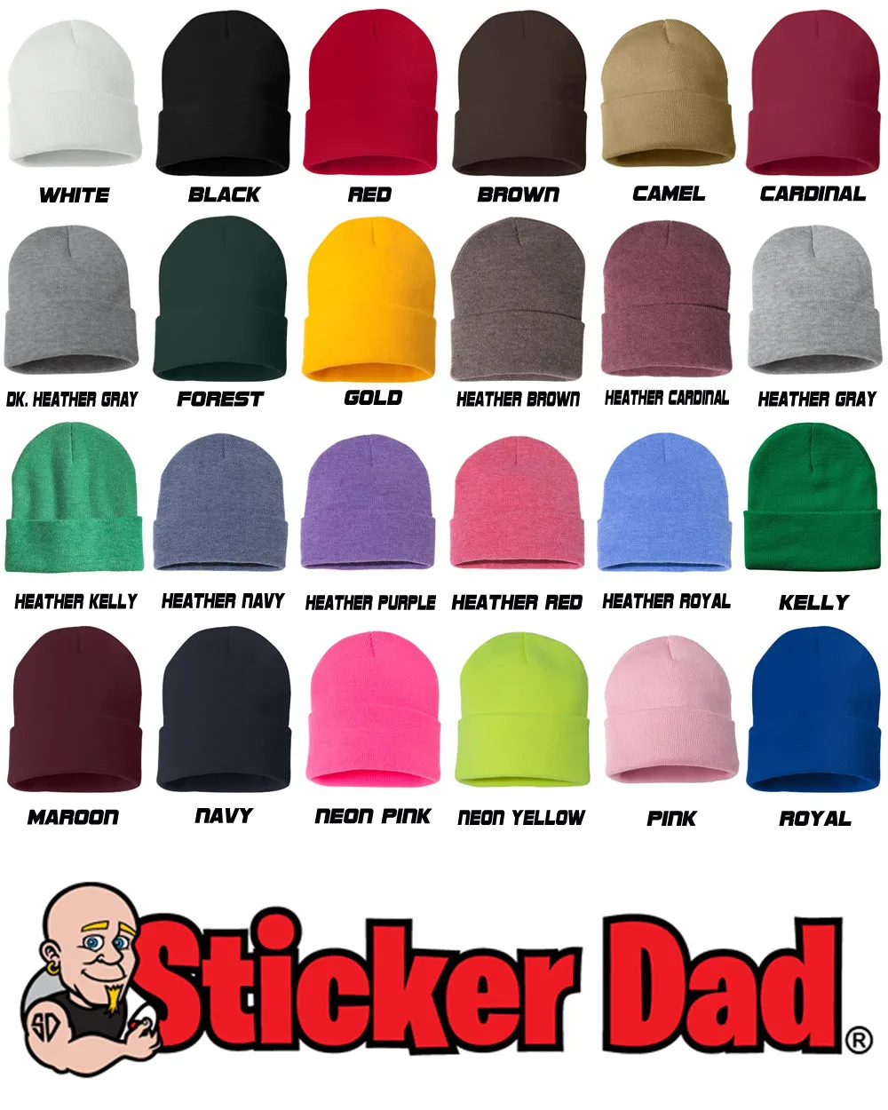 KNOWN ASSOCIATE Embroidered Cuffed Beanie Hat