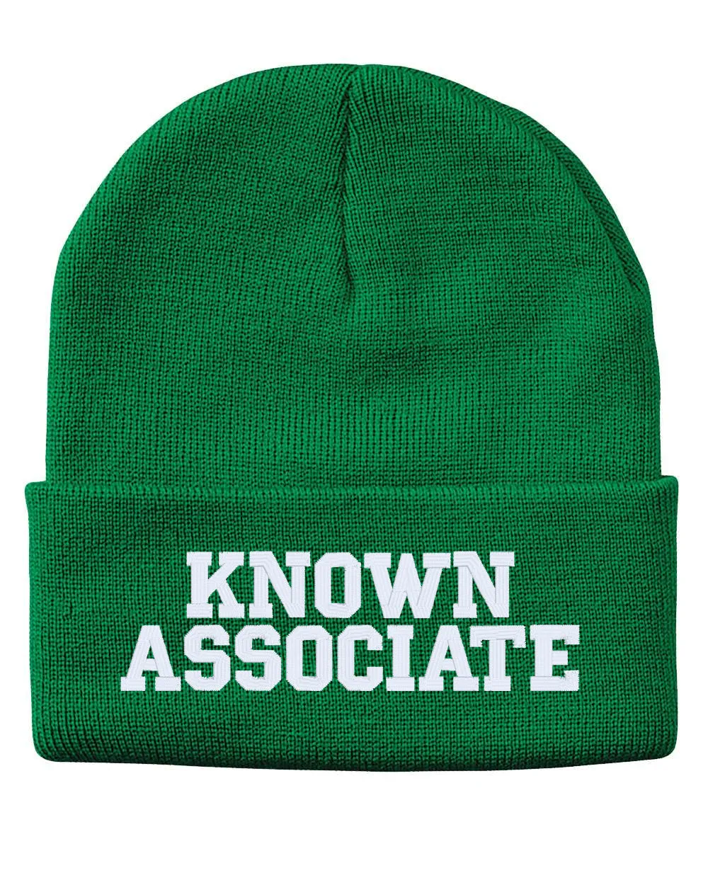 KNOWN ASSOCIATE Embroidered Cuffed Beanie Hat