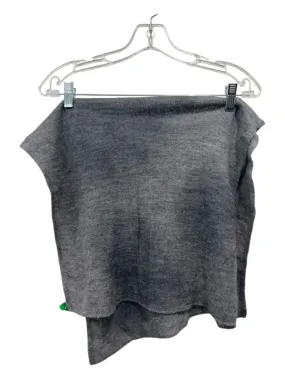 Kuna Gray Baby Alpaca Knit Solid Heathered scarf
