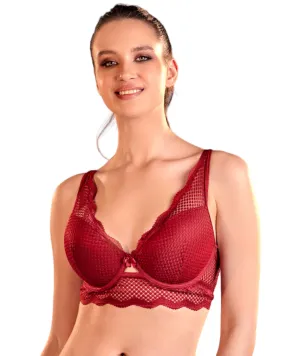 Lacy Elegance Crop Top Bra