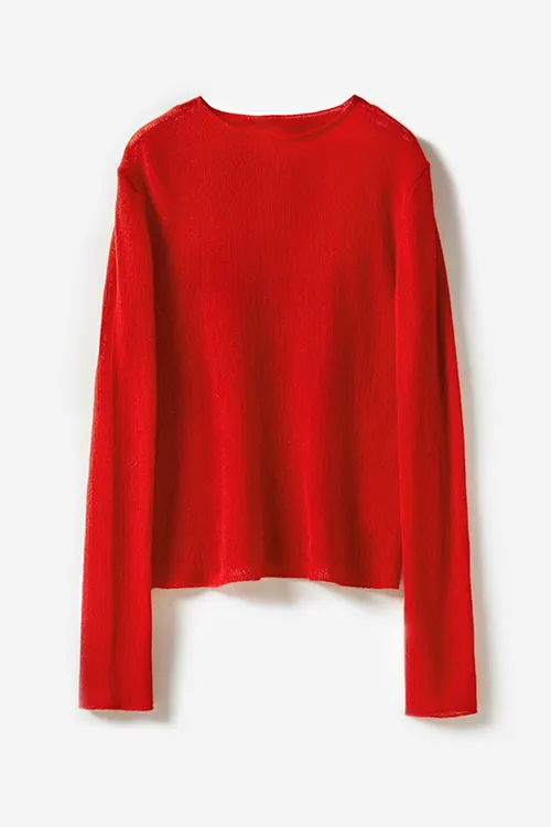 Lightweight Cashmere Crew Neck Sweater