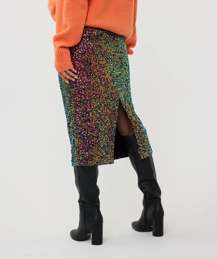 Long Sequin Skirt