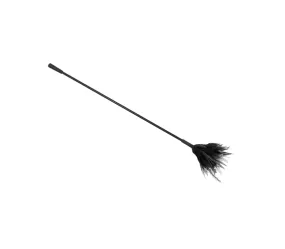 LOVE IN LEATHER CROP WITH FEATHER TICKLER RED