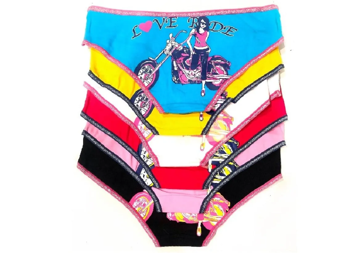'Love Ride' Girl Biker Bikini Panties