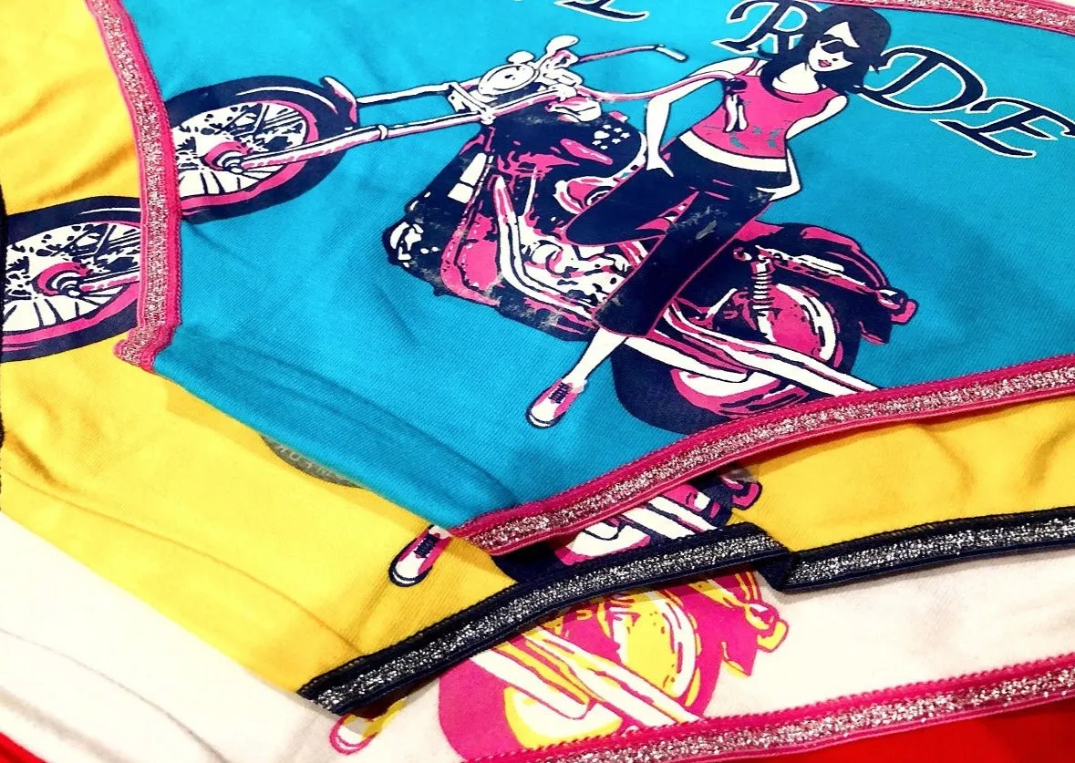 'Love Ride' Girl Biker Bikini Panties