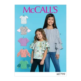 M7799 Children's/Girls' Tops