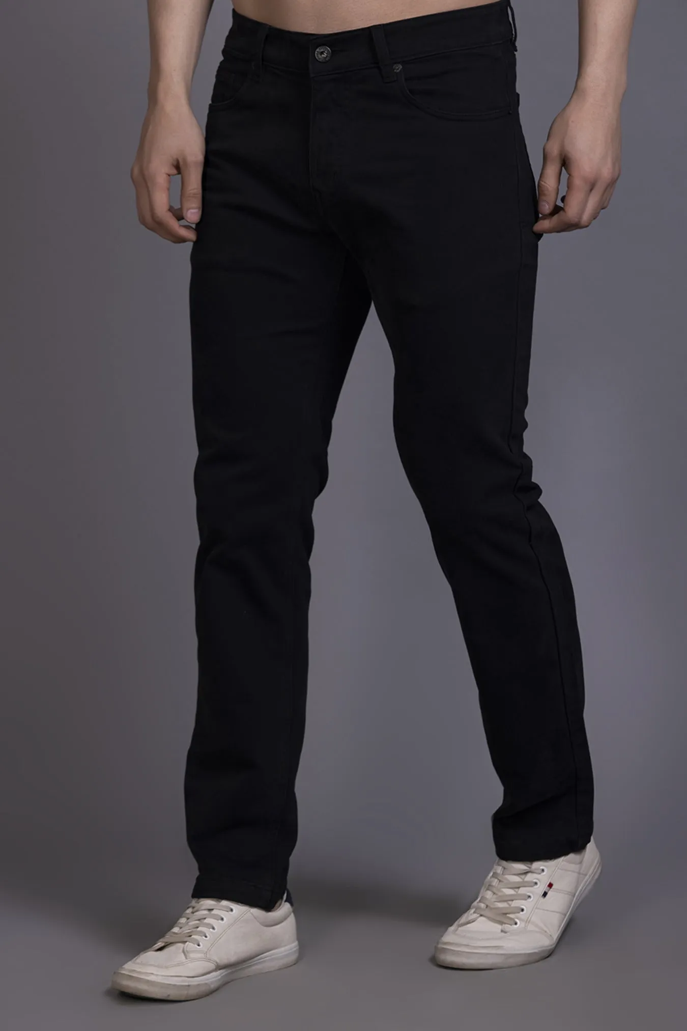 Men Colored jeans Slimfit-Black