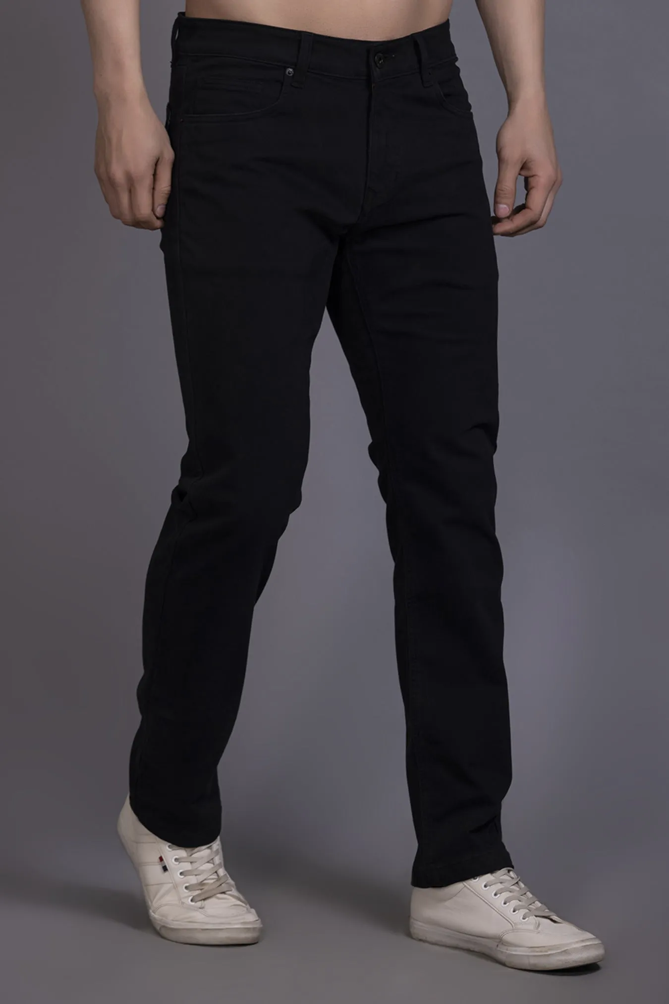 Men Colored jeans Slimfit-Black