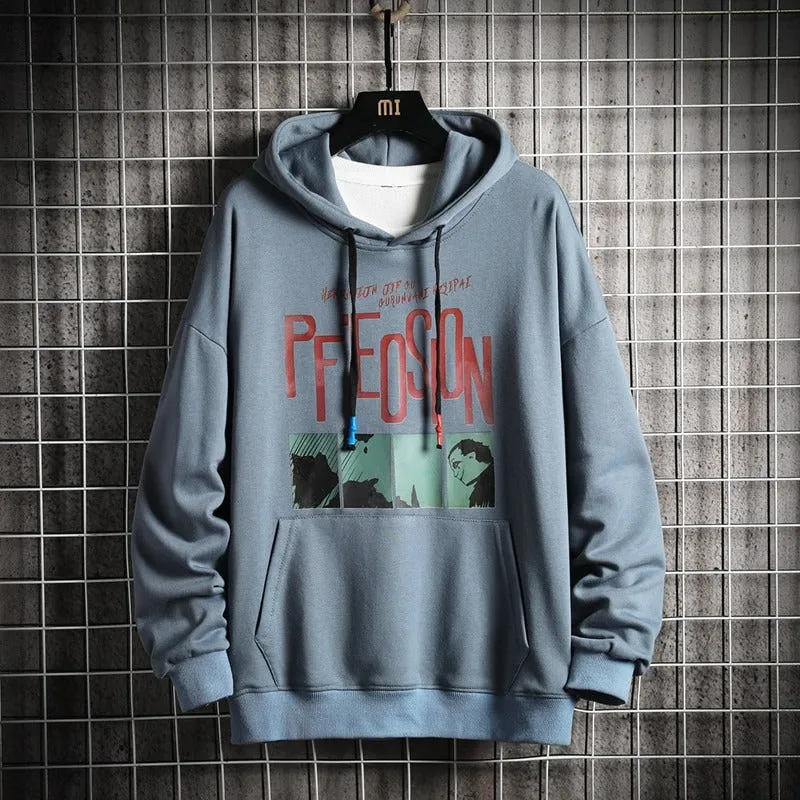 Men's Casual Streetwear Pullover Hoodie