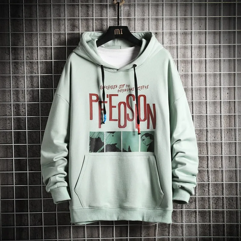 Men's Casual Streetwear Pullover Hoodie