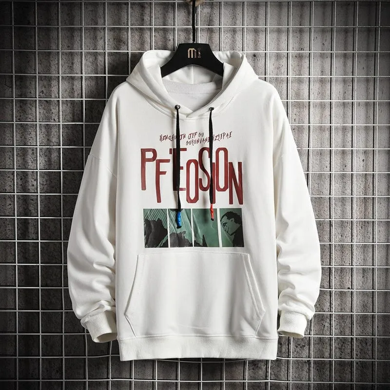 Men's Casual Streetwear Pullover Hoodie