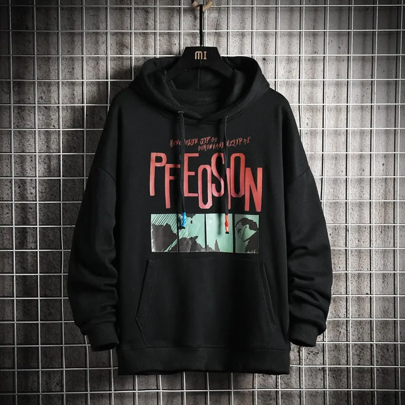 Men's Casual Streetwear Pullover Hoodie