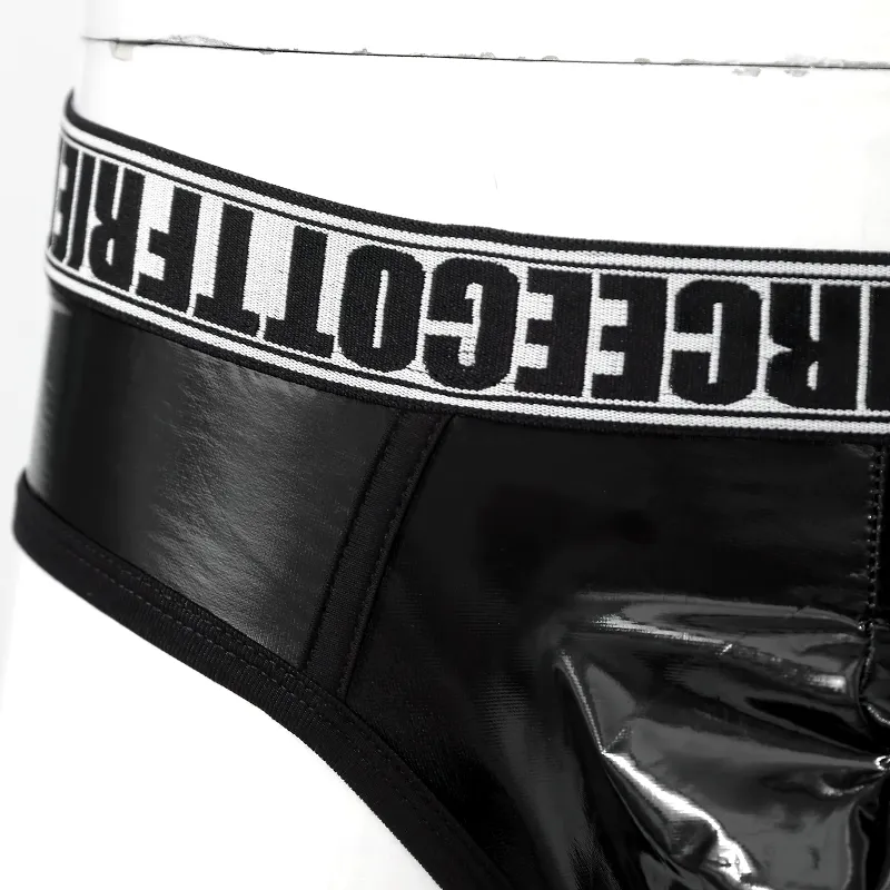 Men's Letter Print Elastic Waistband Underwear / Low Waist Bulge Pouch Male Underpants