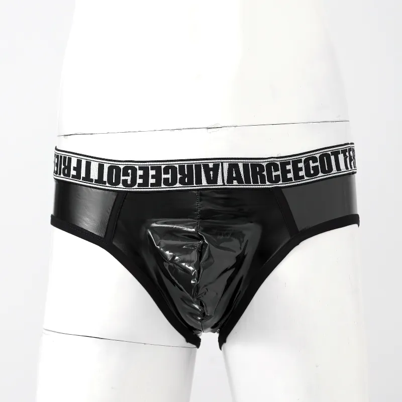 Men's Letter Print Elastic Waistband Underwear / Low Waist Bulge Pouch Male Underpants