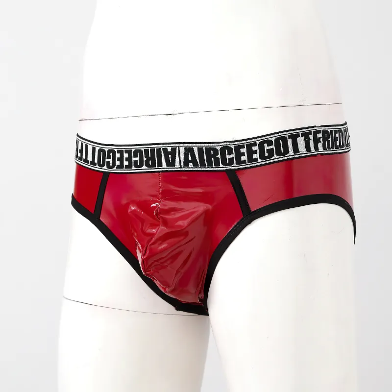Men's Letter Print Elastic Waistband Underwear / Low Waist Bulge Pouch Male Underpants