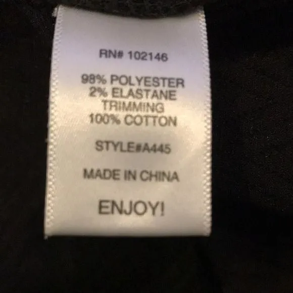 MICHAEL STARS Black Textured Fabric Short Sleeve Sweater Dress Size M