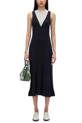 Mockneck Midi Knit Dress