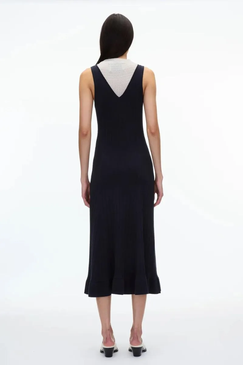 Mockneck Midi Knit Dress