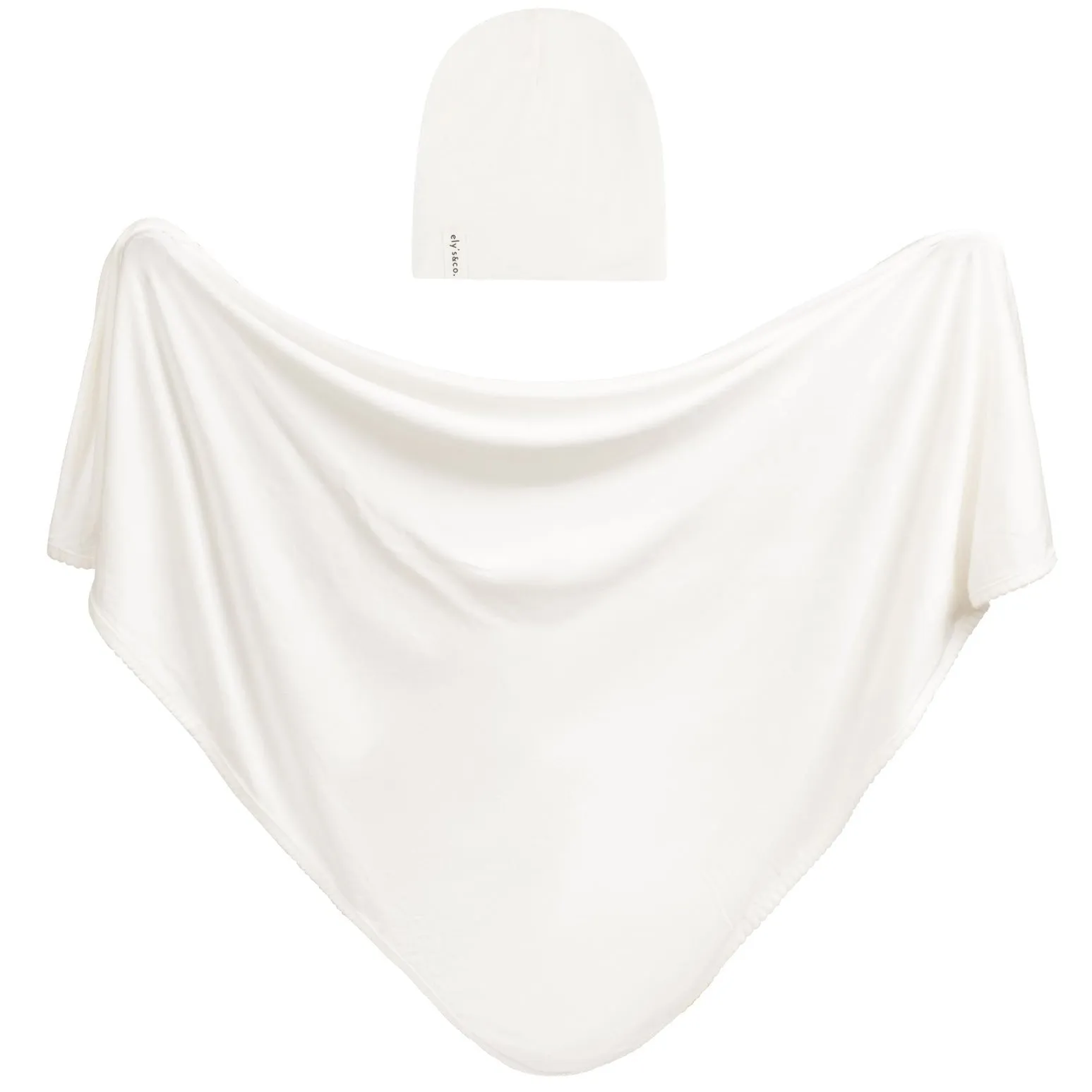 Modal Swaddle & Beanie Set in Gift Box - Ivory