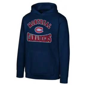Montreal Canadiens NHL Outerstuff Youth Navy Hometown Pullover Fleece Hoodie