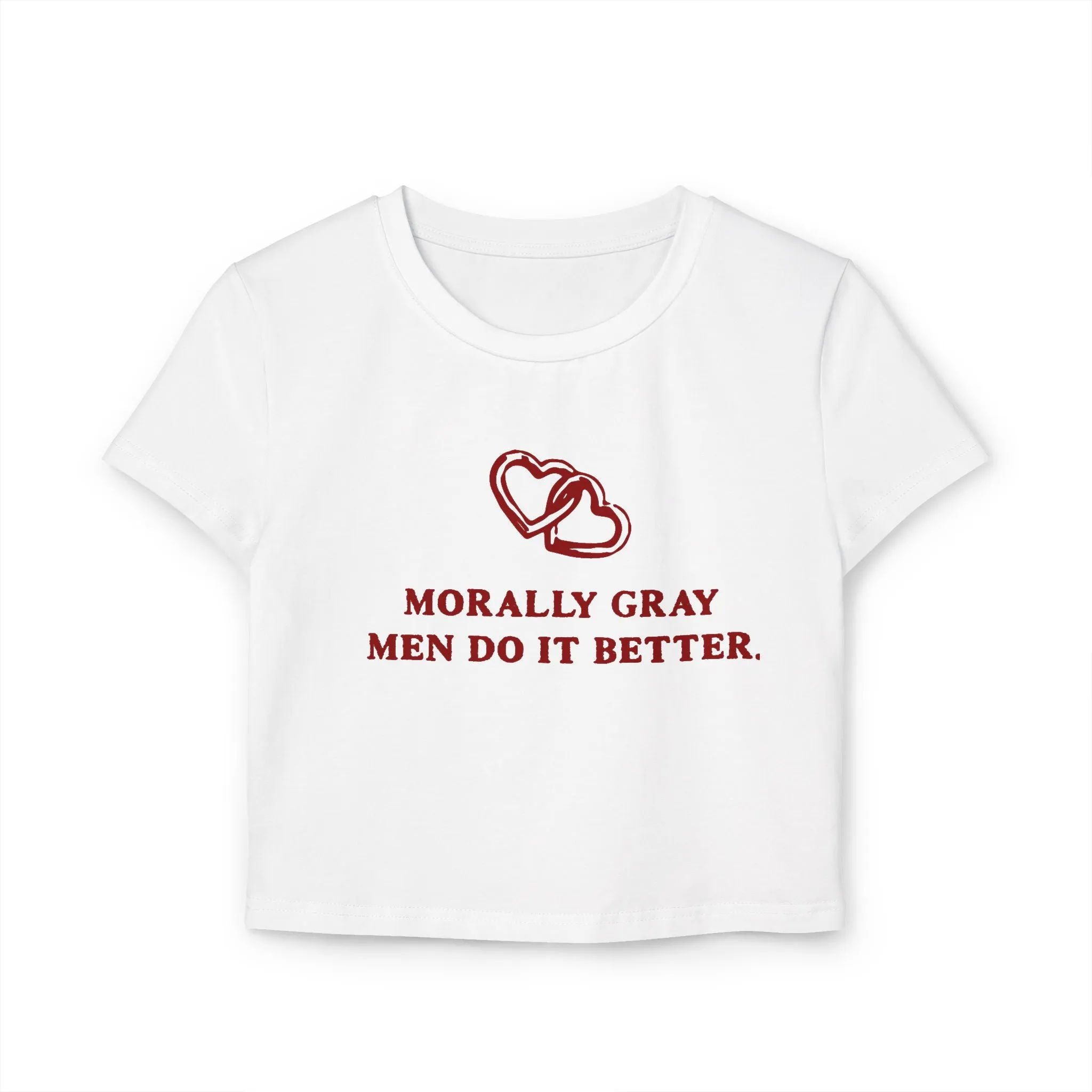 Morally Gray Men Baby Tee - The Scarlet Letter Collection