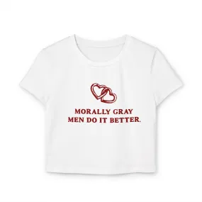 Morally Gray Men Baby Tee - The Scarlet Letter Collection