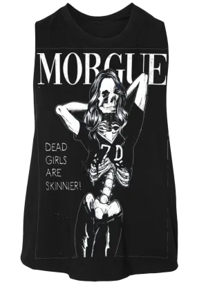 MORGUE Dead Girls are Skinnier Crop Tank