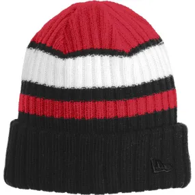 New Era Red/Black Ribbed Tailgate Beanie