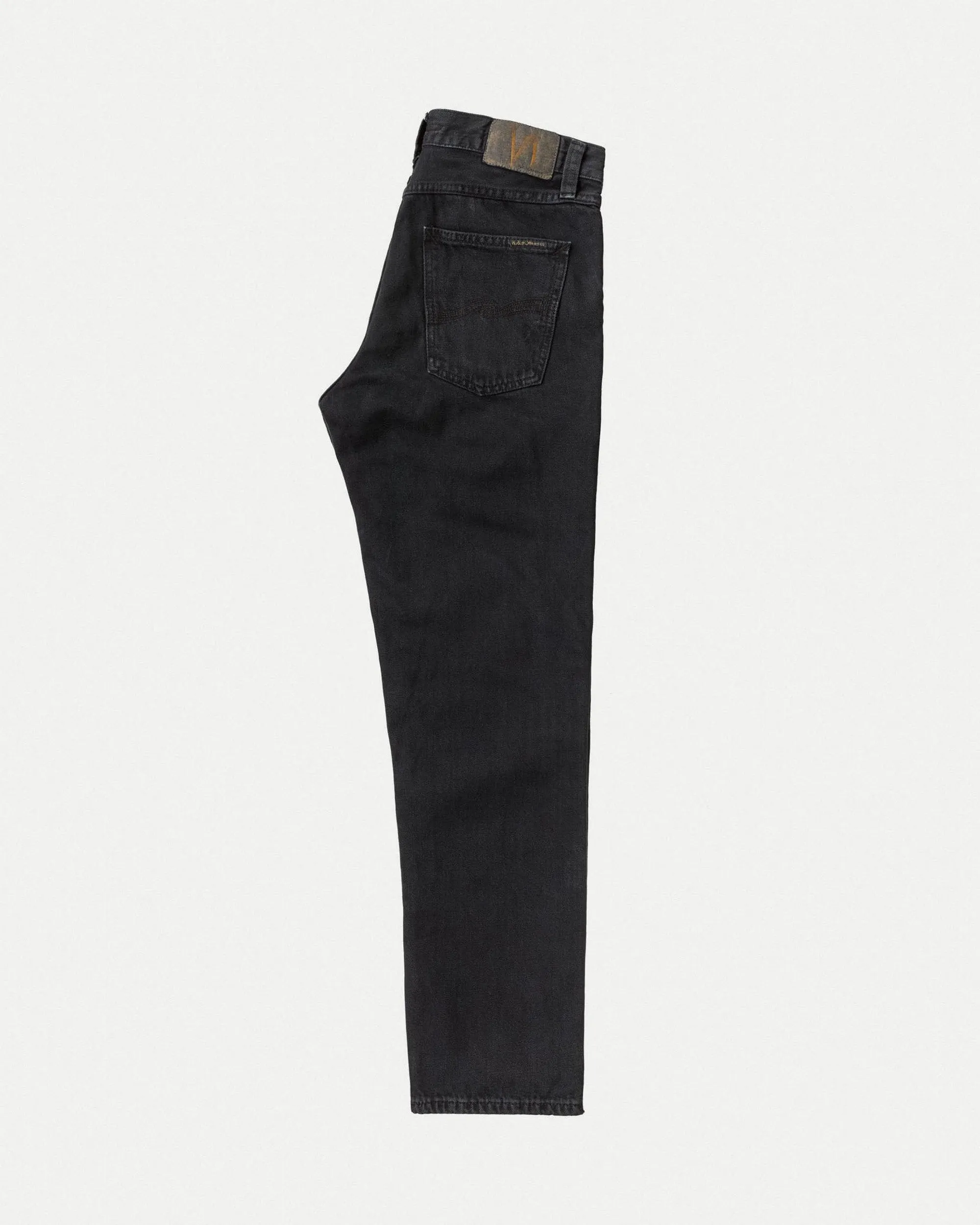 Nudie Gritty Jackson Regular Fit Mens Jeans - Black Forest