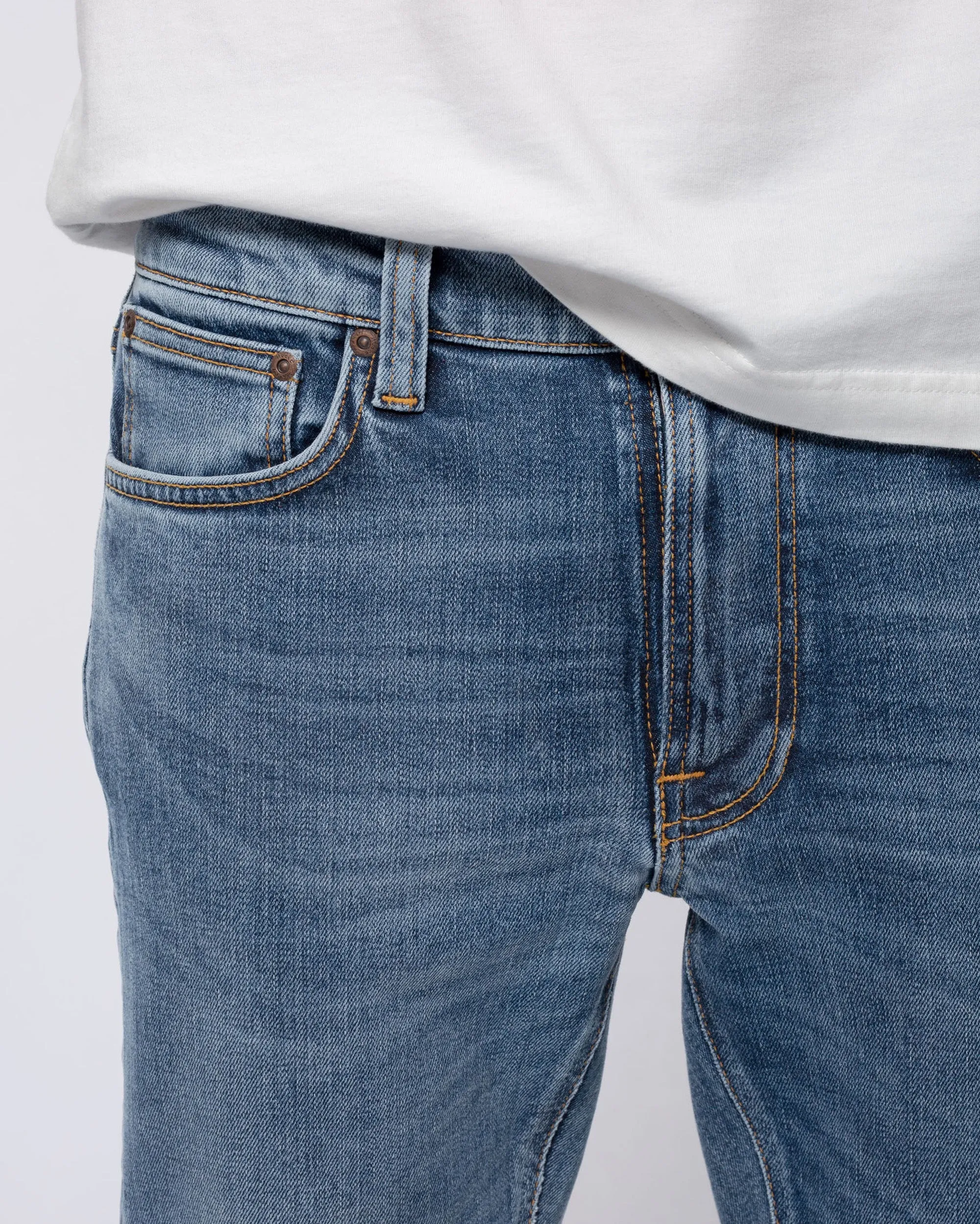Nudie Lean Dean Slim Tapered Mens Jeans - Lost Orange
