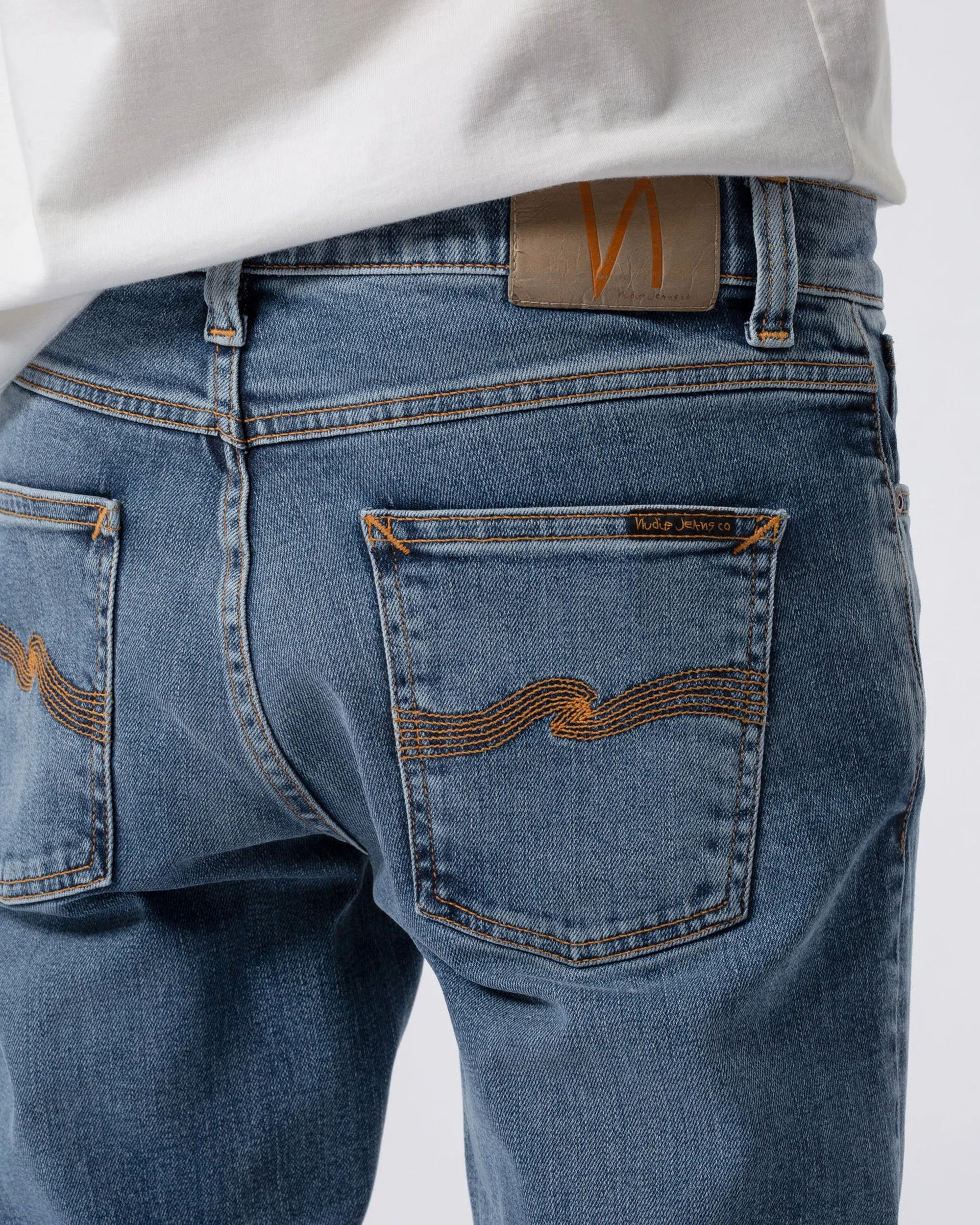 Nudie Lean Dean Slim Tapered Mens Jeans - Lost Orange